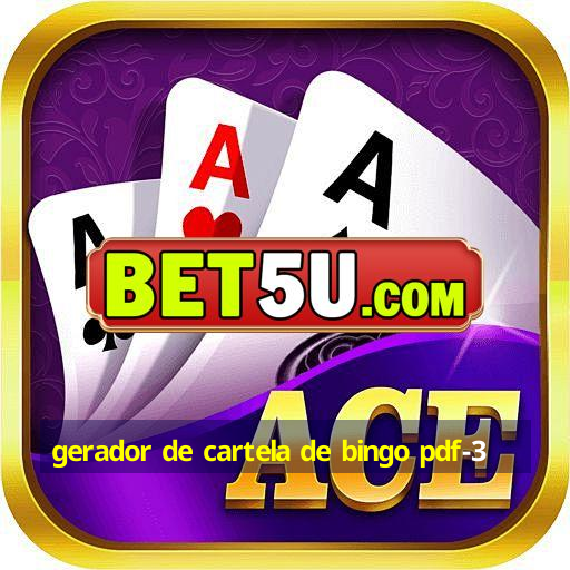 gerador de cartela de bingo pdf